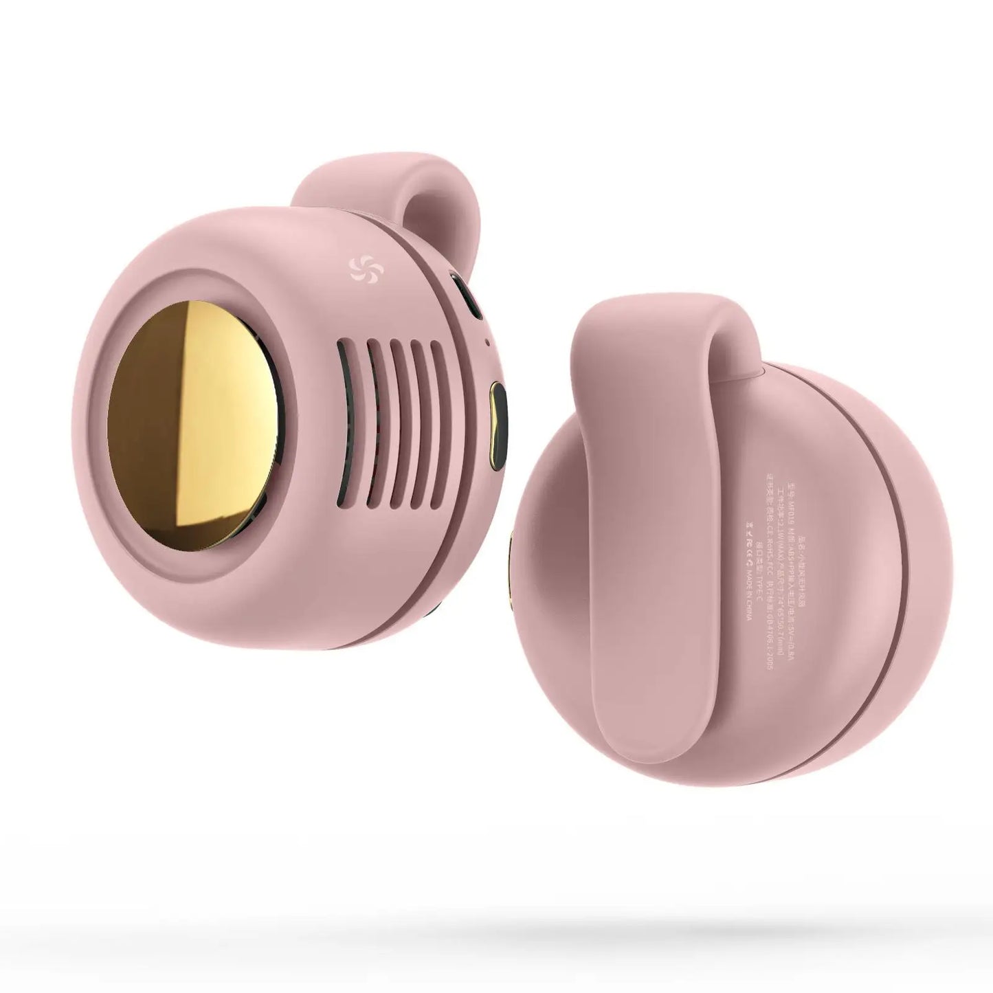 Mini ventilateur portable silencieux USB à clipser, 3 vitesses, rotation ajustable